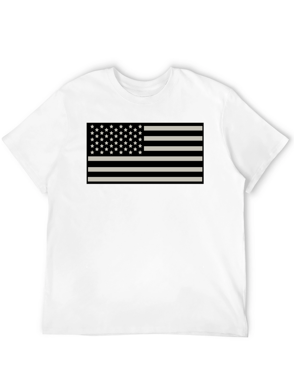 American Flag Graphic Tee - Patriotic Black Shirt