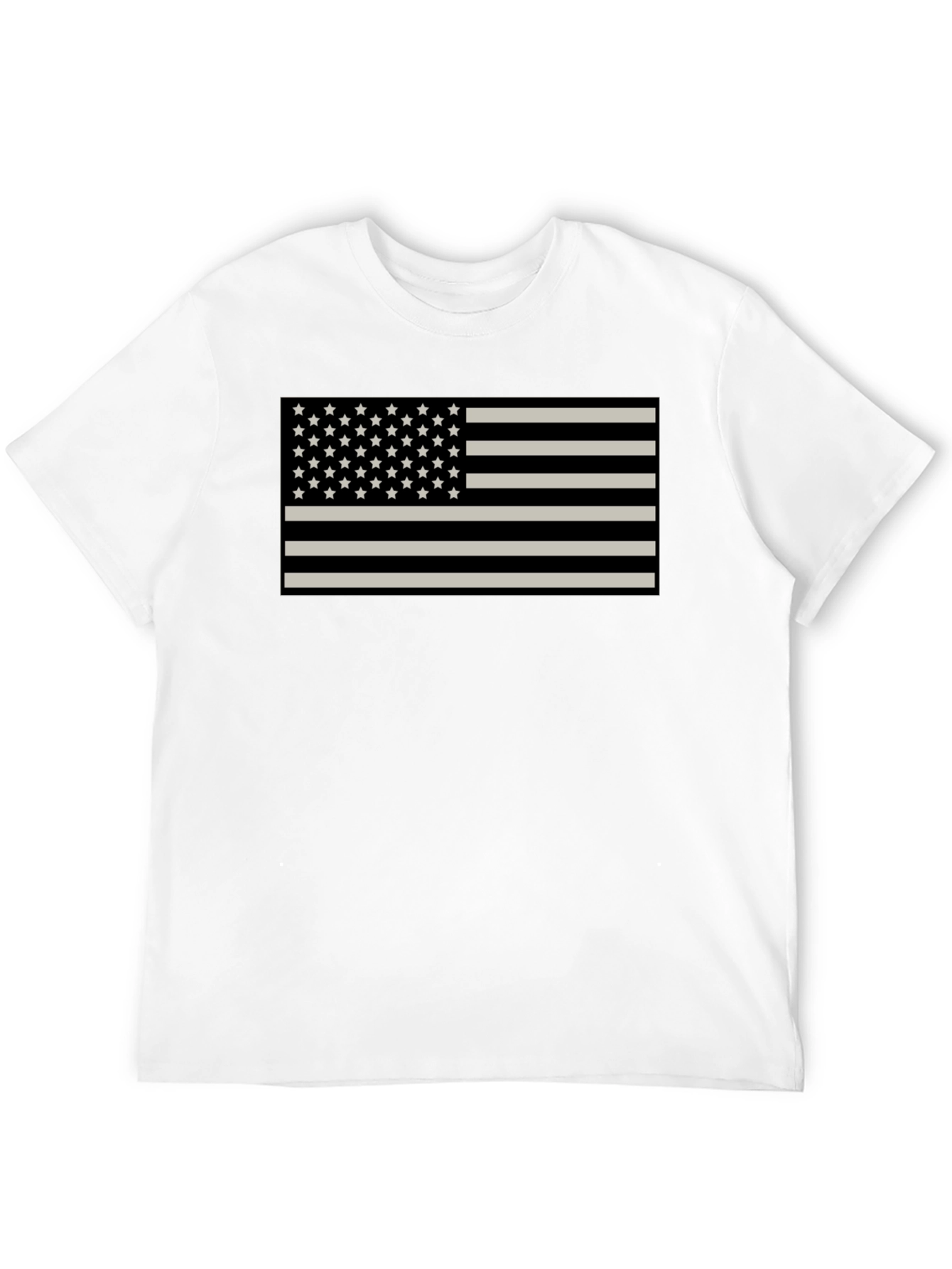 American Flag Graphic Tee - Patriotic Black Shirt