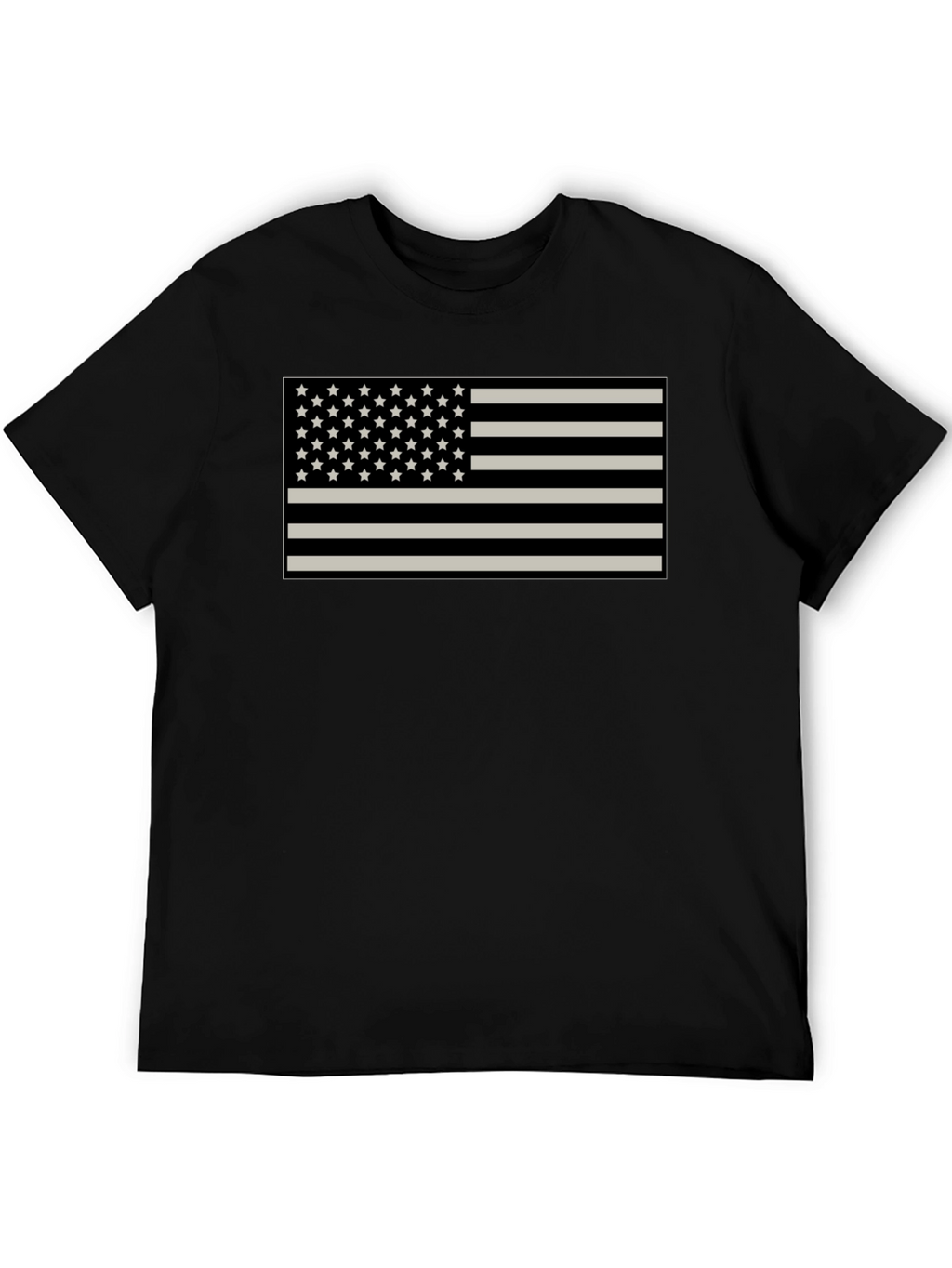 American Flag Graphic Tee - Patriotic Black Shirt