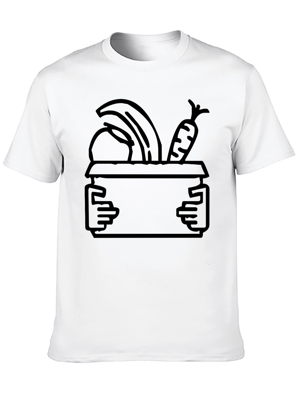 Fruit and Veggie Box Graphic Tee - Black