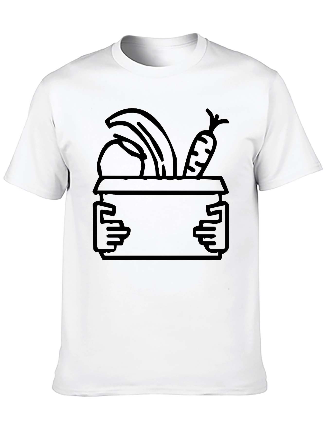 Fruit and Veggie Box Graphic Tee - Black