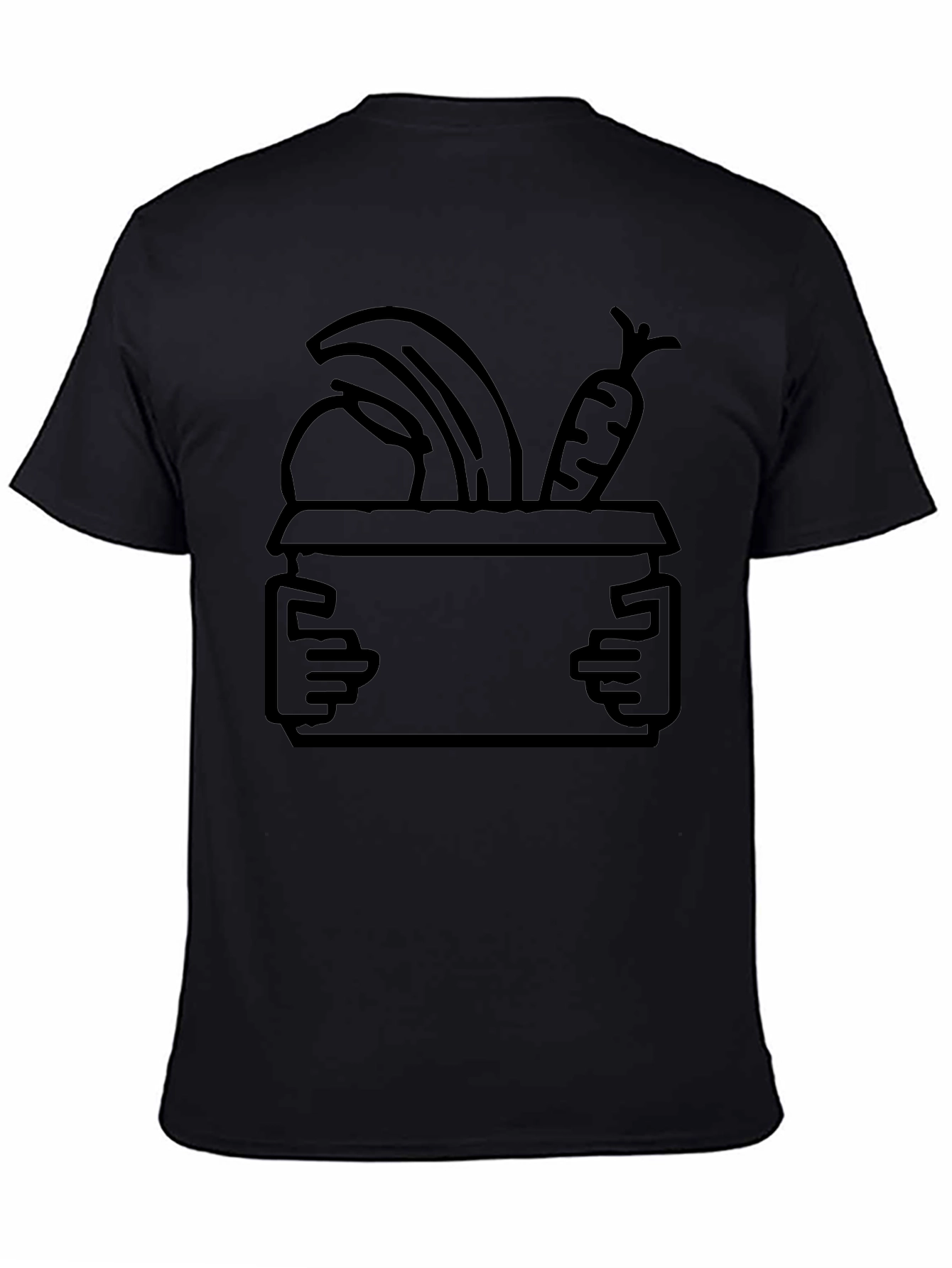 Fruit and Veggie Box Graphic Tee - Black