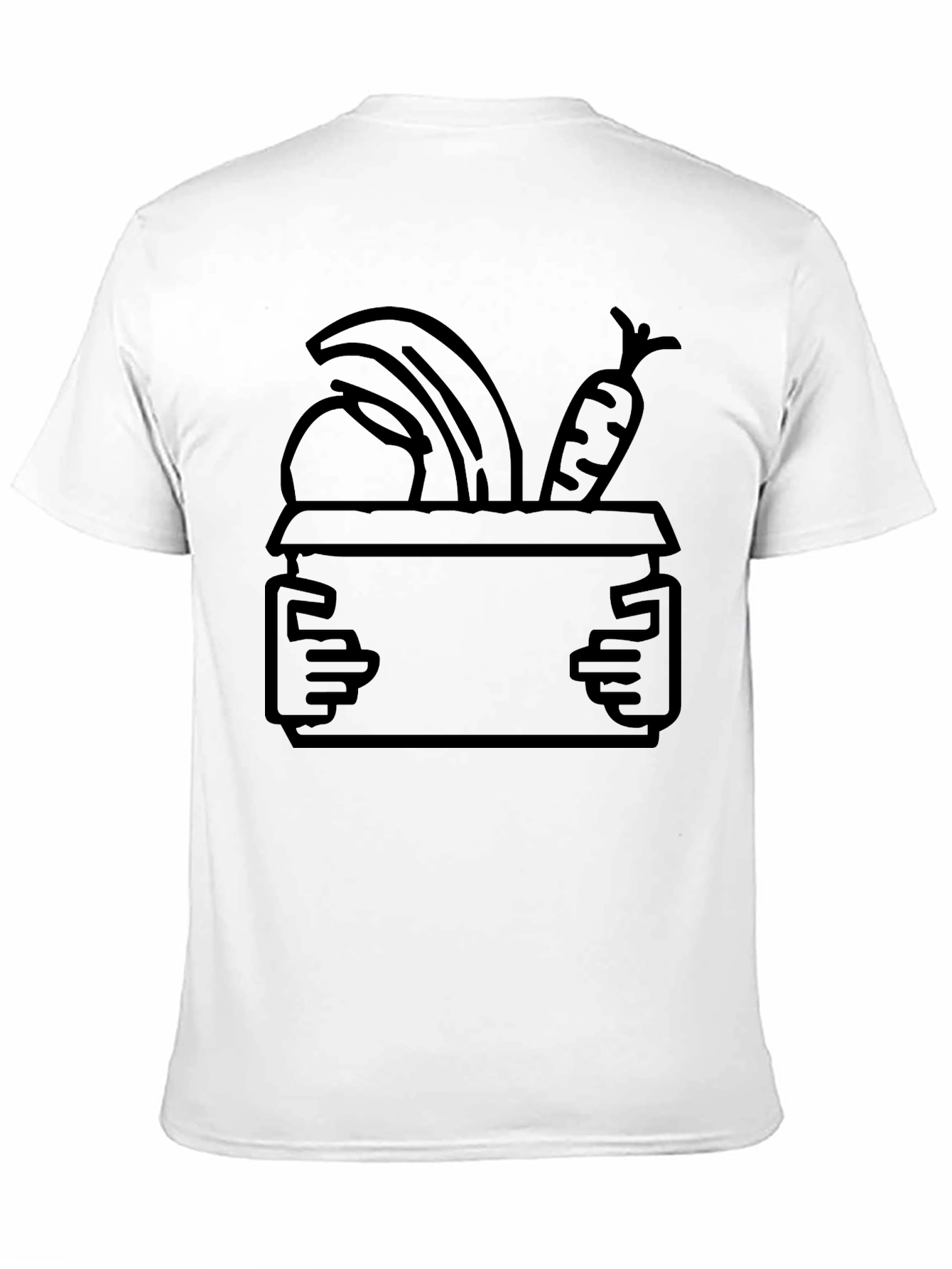 Fruit and Veggie Box Graphic Tee - Black