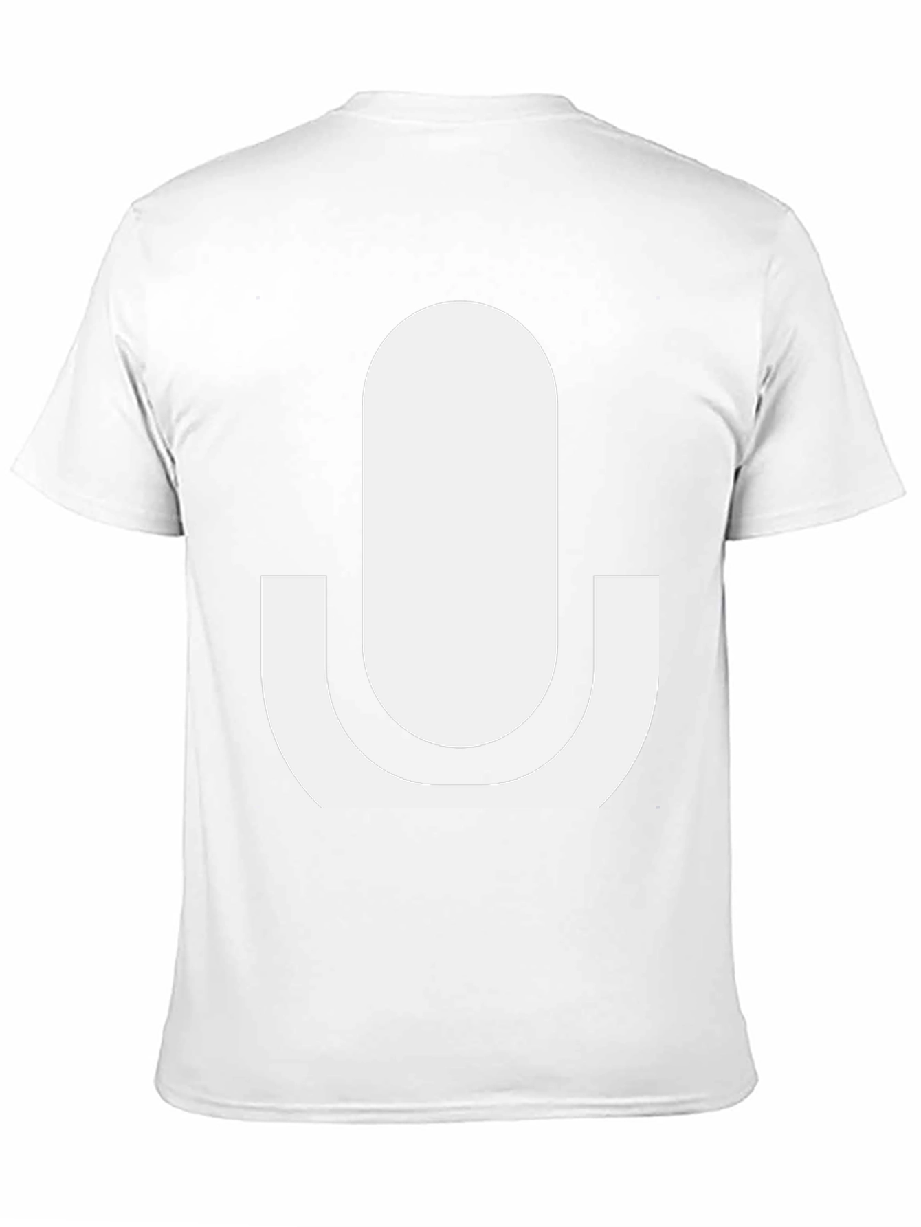 Minimalist Microphone Graphic Tee - Black