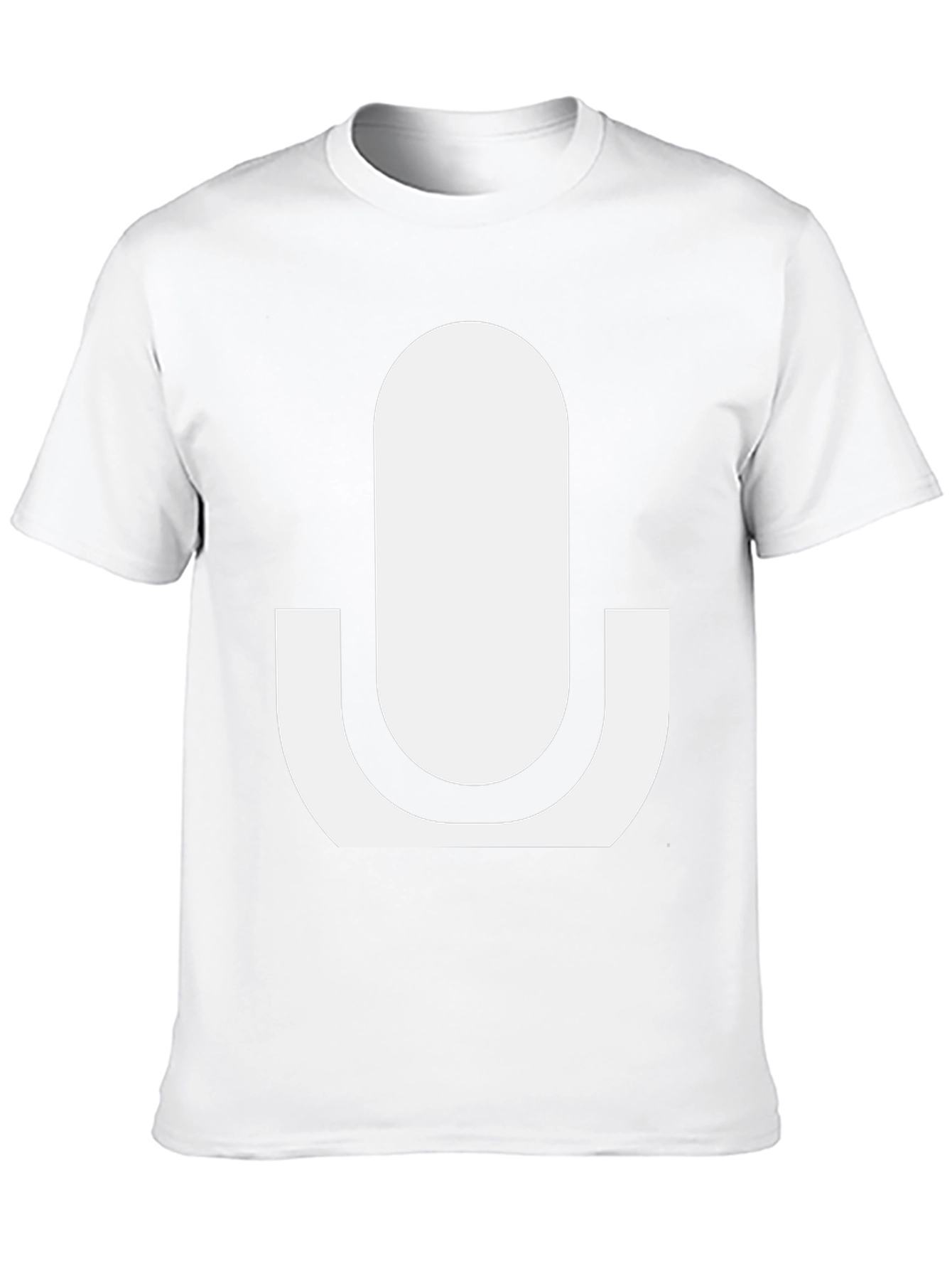 Minimalist Microphone Graphic Tee - Black