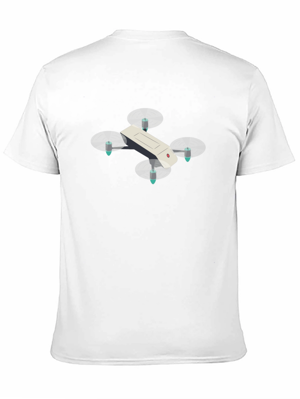 Drone Graphic T-Shirt - Black Cotton Tee