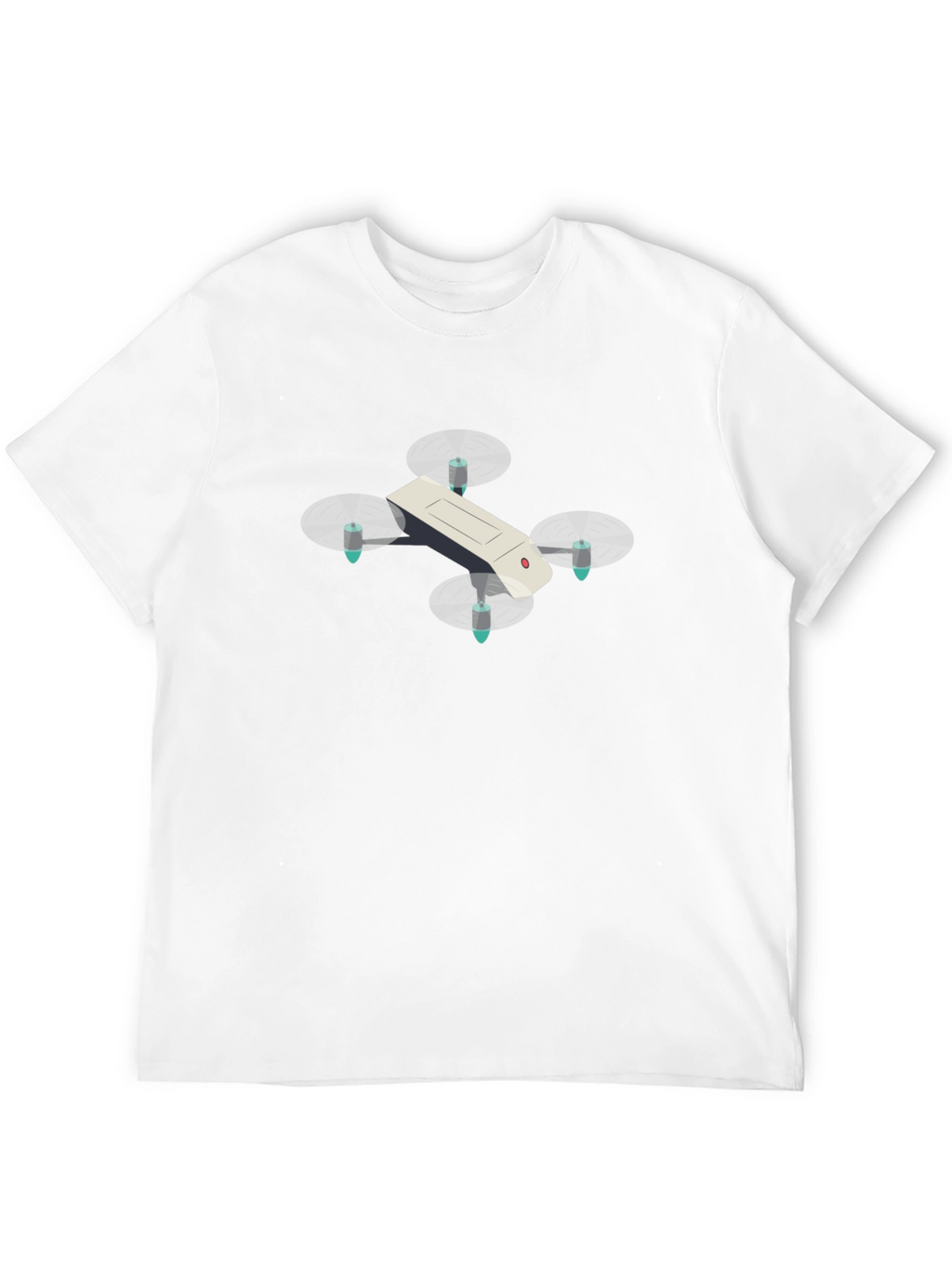Drone Graphic T-Shirt - Black Cotton Tee