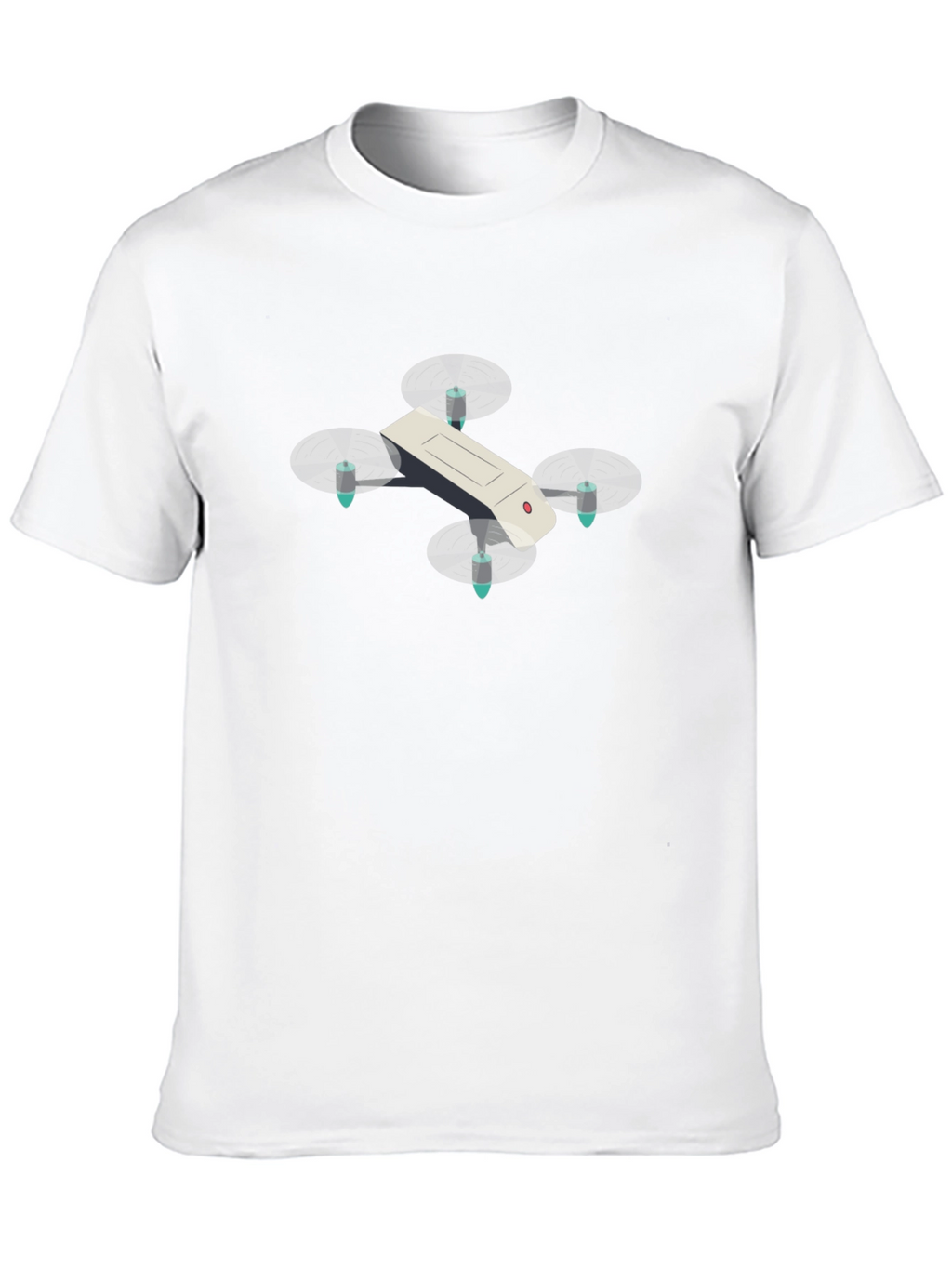 Drone Graphic T-Shirt - Black Cotton Tee