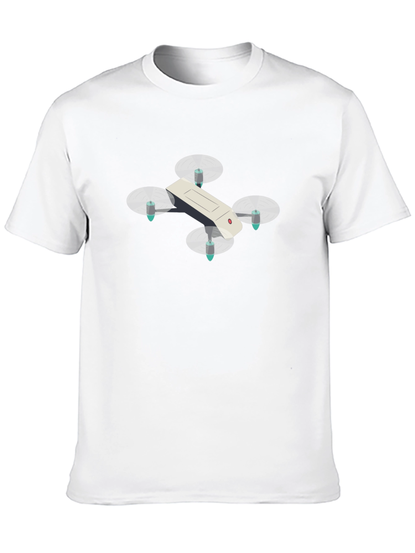 Drone Graphic T-Shirt - Black Cotton Tee