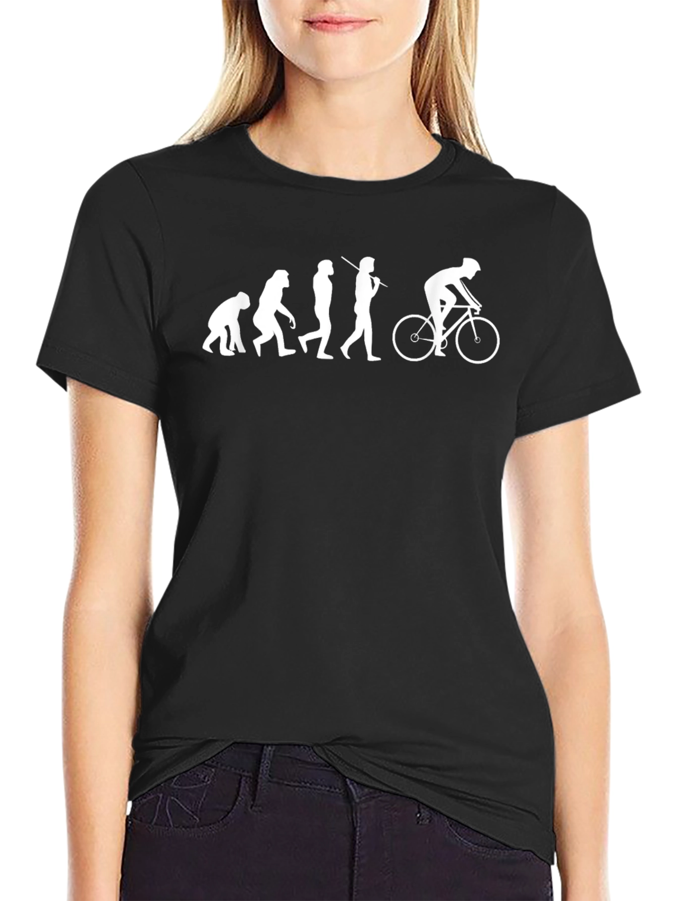 Evolution of Cyclist T-Shirt - Funny Biking Tee