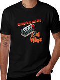 Running on 1% and Good Vibes Black T-Shirt