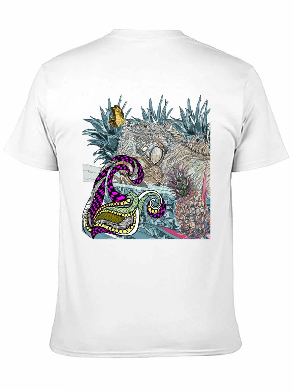 Iguana and Pineapple Graphic Tee