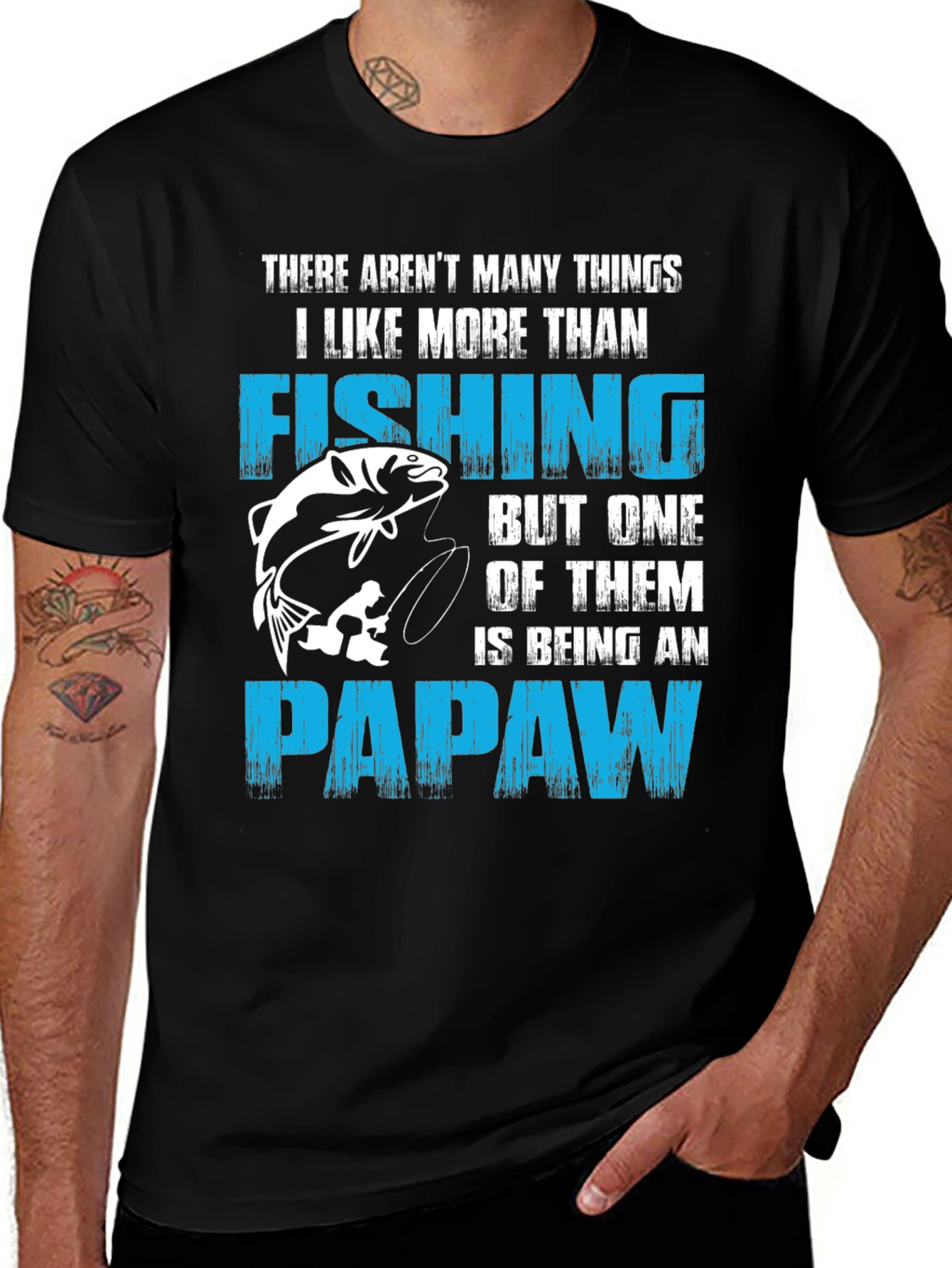 Fishing Papaw T-Shirt - Gift for Grandfathers