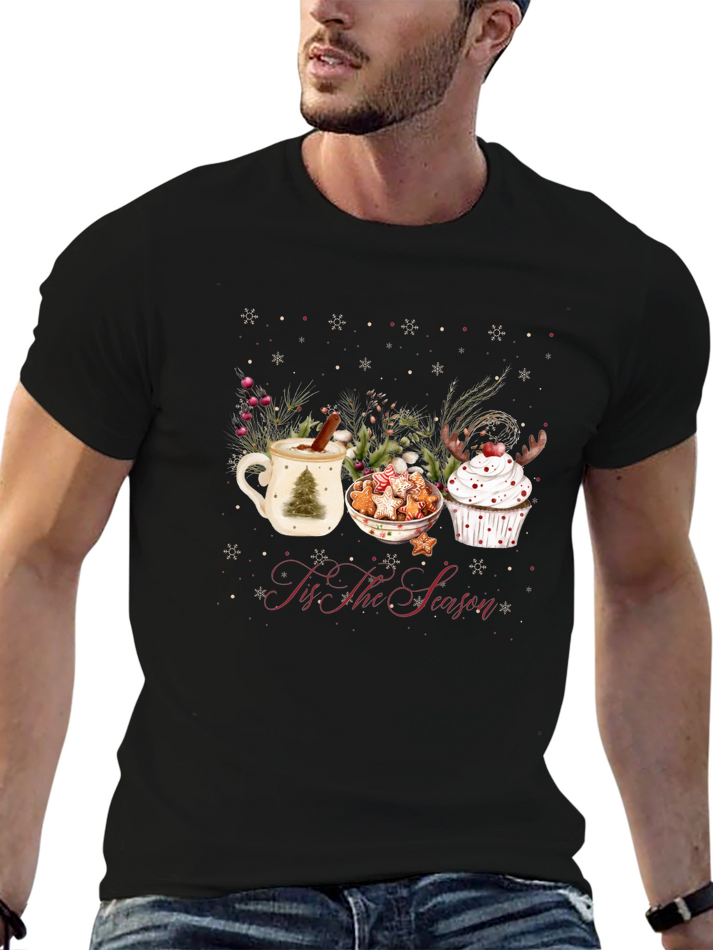 Festive Christmas Treats Graphic Tee