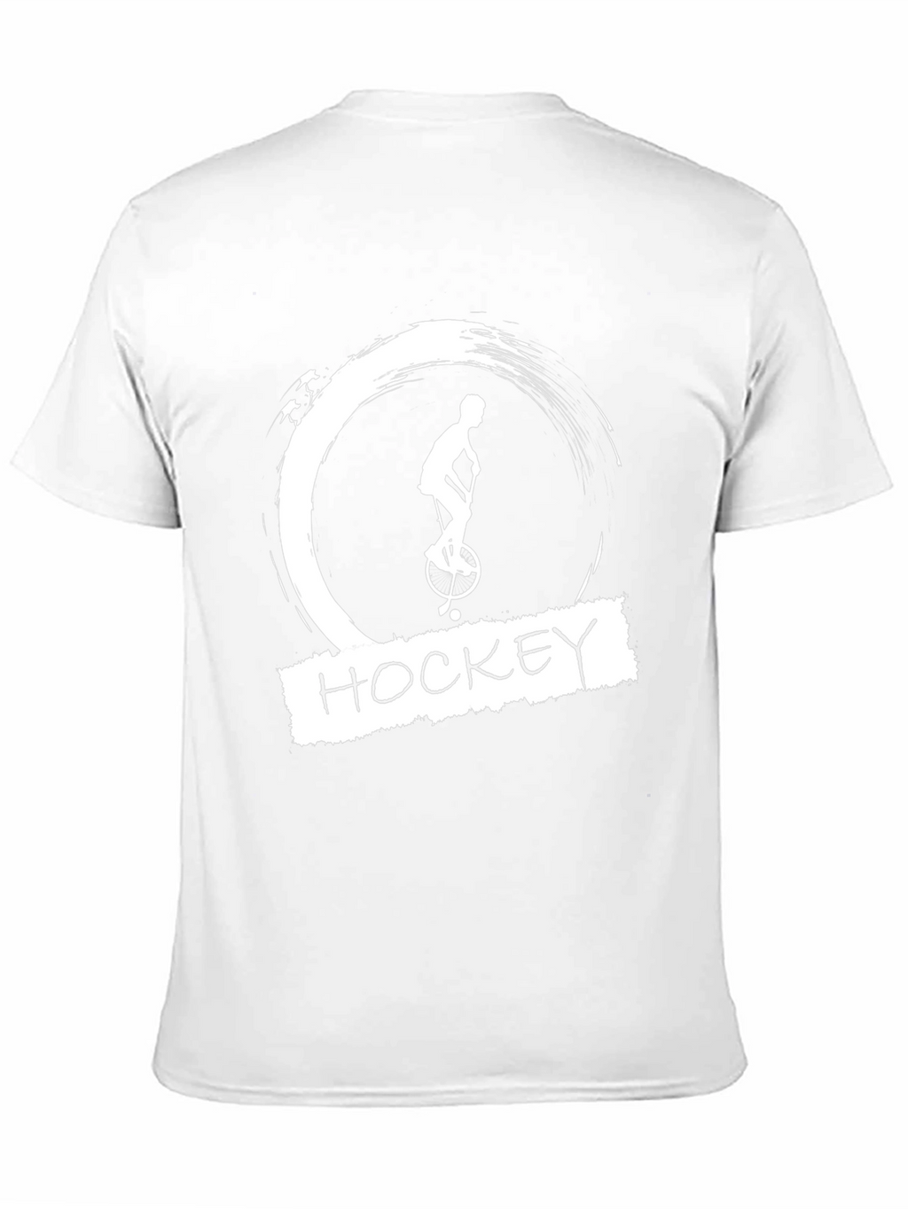 Hockey Unicycle Graphic Tee - Unique Black T-Shirt