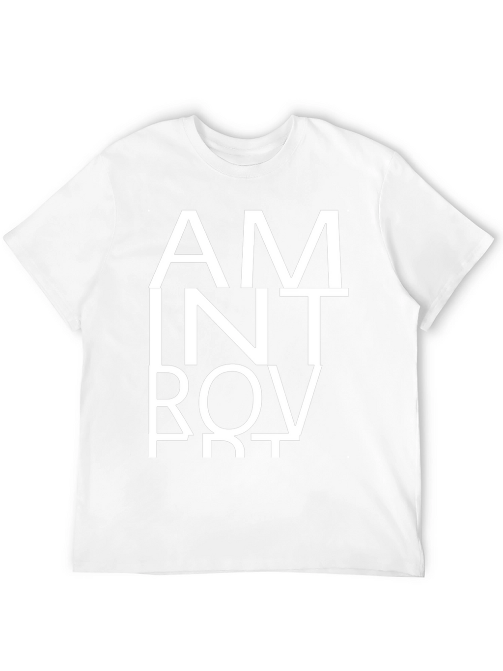 Introvert T-Shirt - Black Cotton Graphic Tee