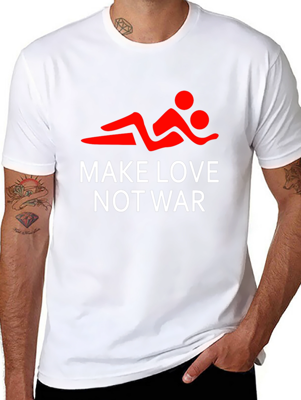 Make Love Not War Graphic Tee