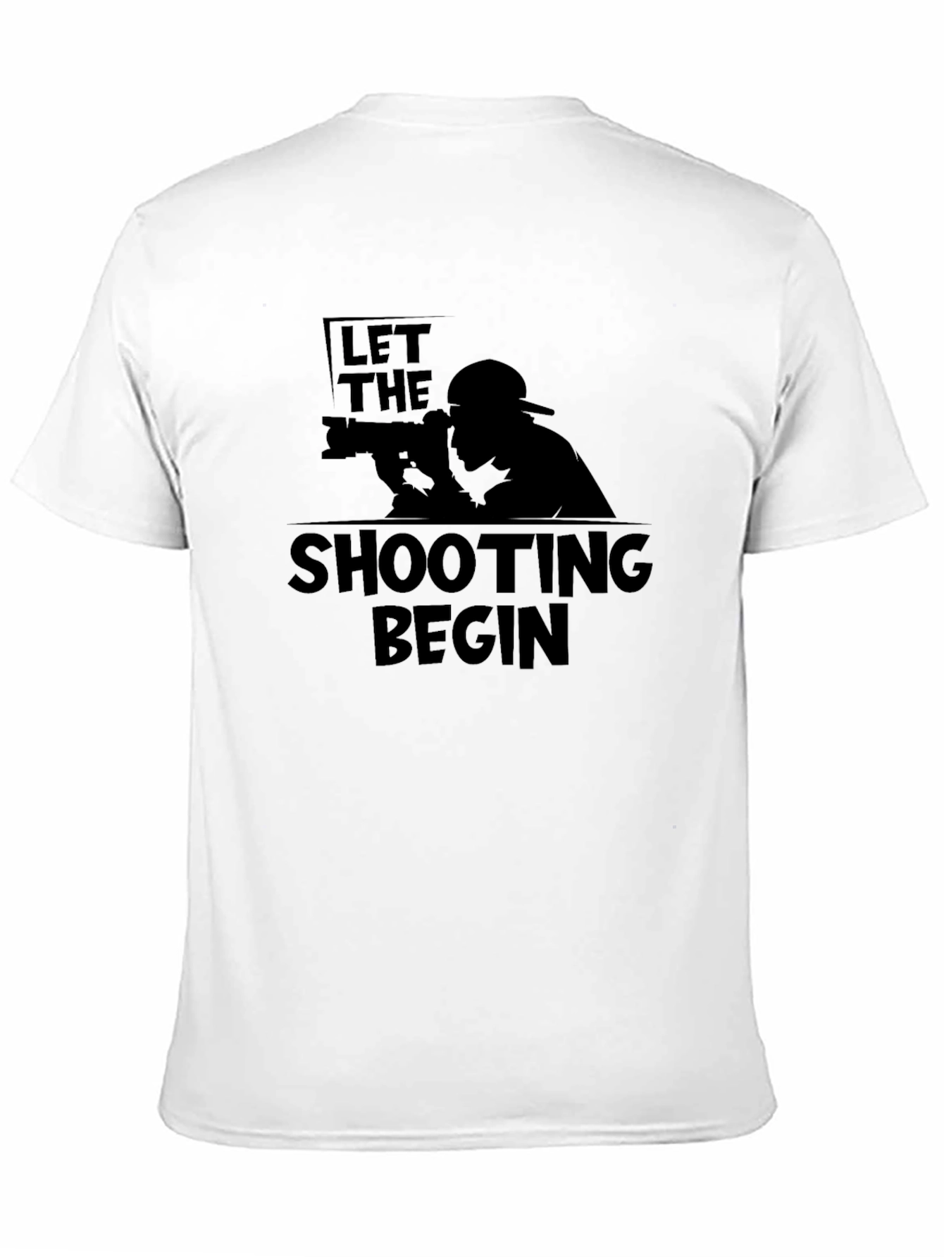 Let The Shooting Begin Black T-Shirt