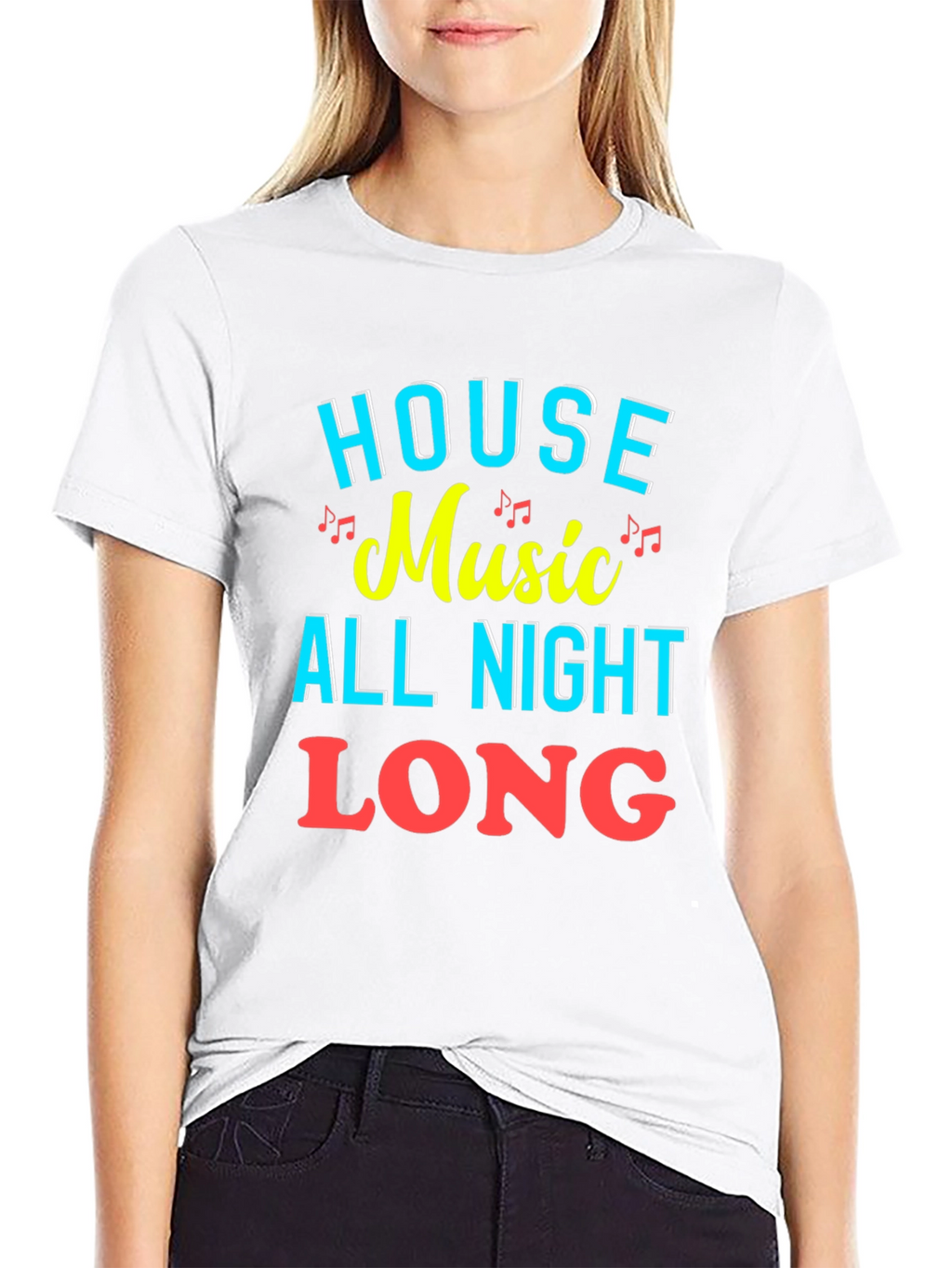 House Music All Night Long Graphic Tee