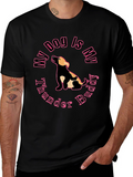 My Dog is My Thunder Buddy Black T-Shirt