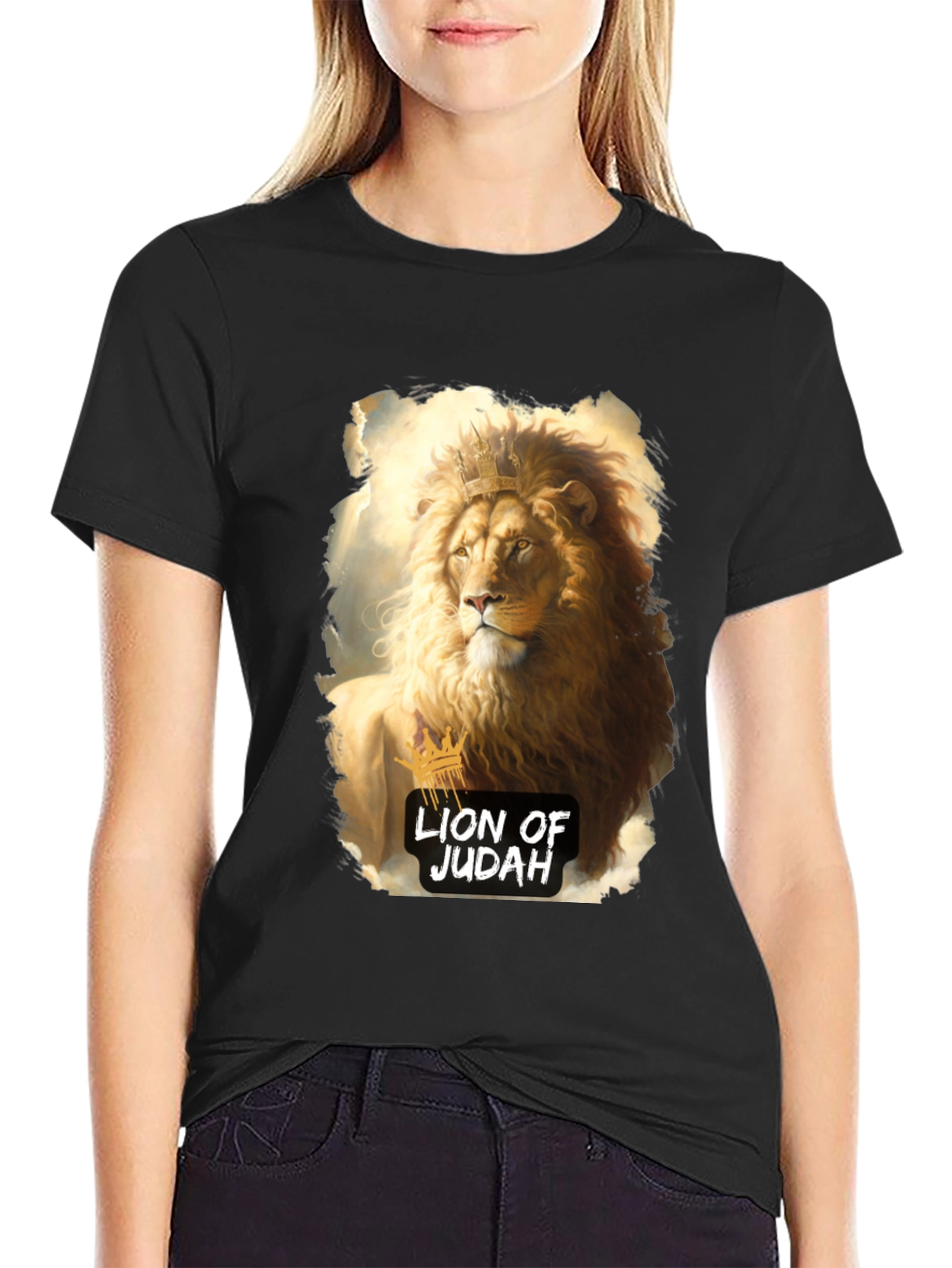 Lion of Judah Graphic T-Shirt - Black