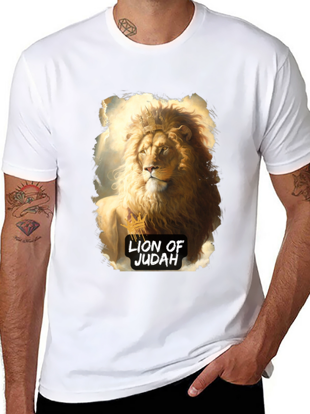 Lion of Judah Graphic T-Shirt - Black