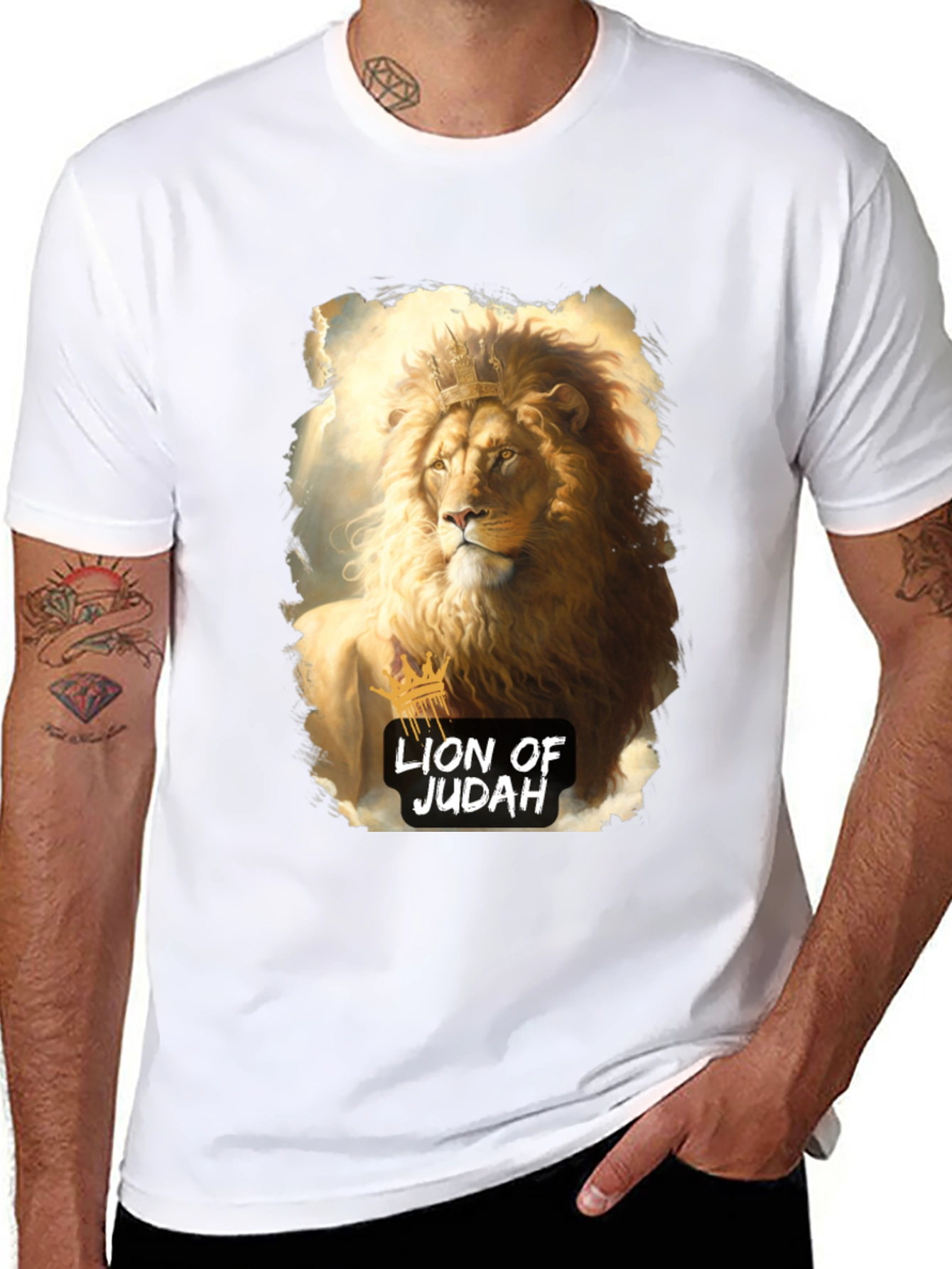 Lion of Judah Graphic T-Shirt - Black