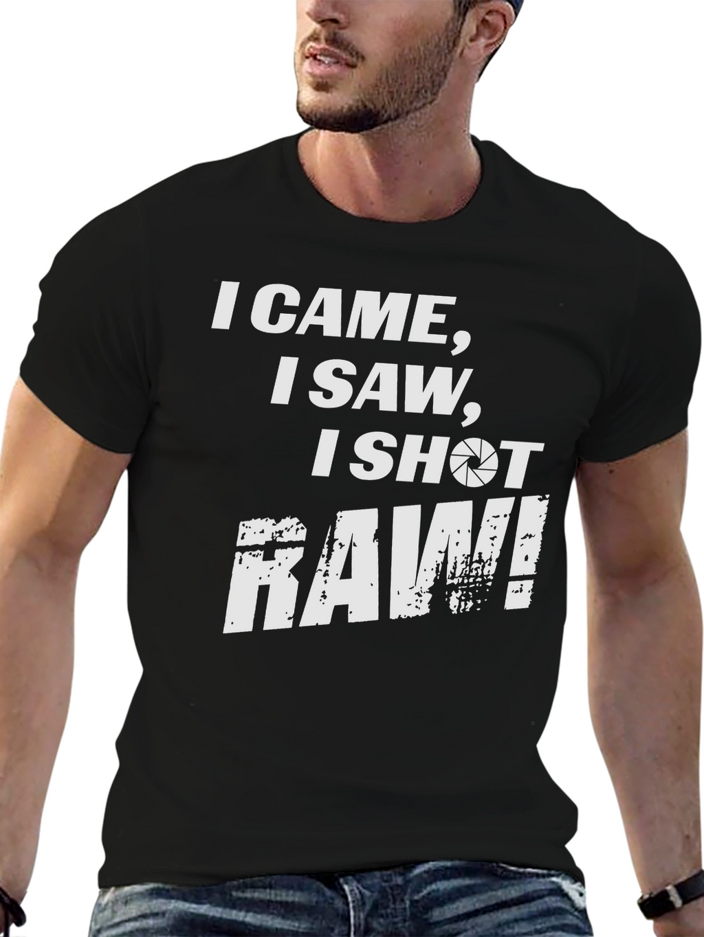 I Came I Saw I Shot Raw Photography T-Shirt