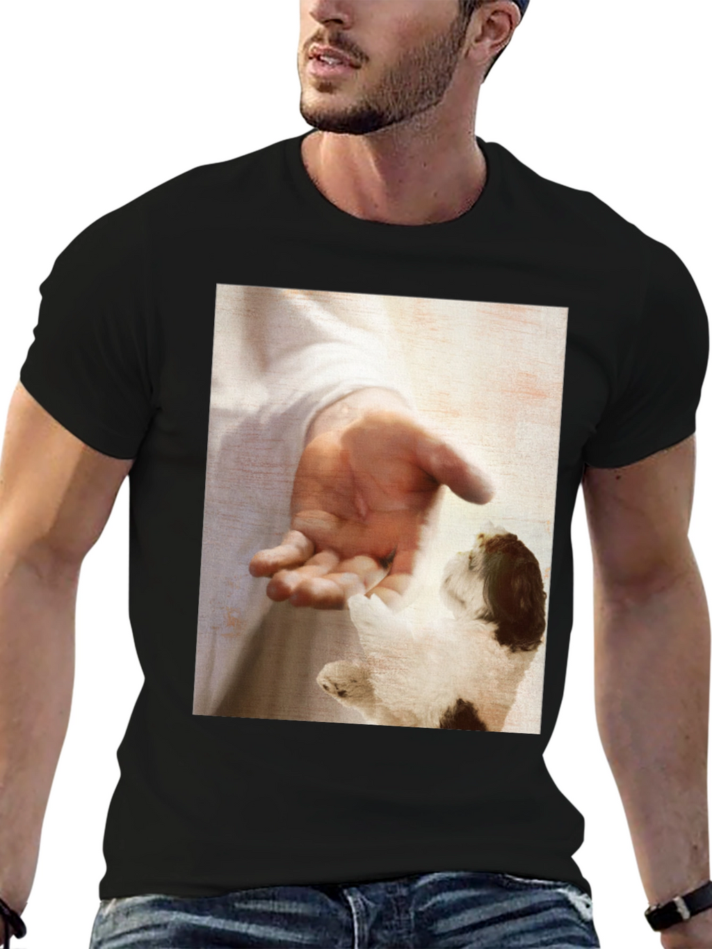 Touching Moment Graphic T-Shirt