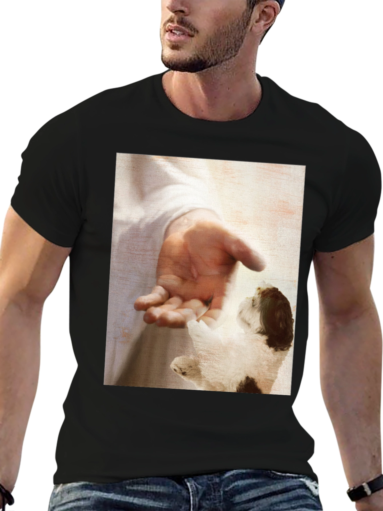 Touching Moment Graphic T-Shirt