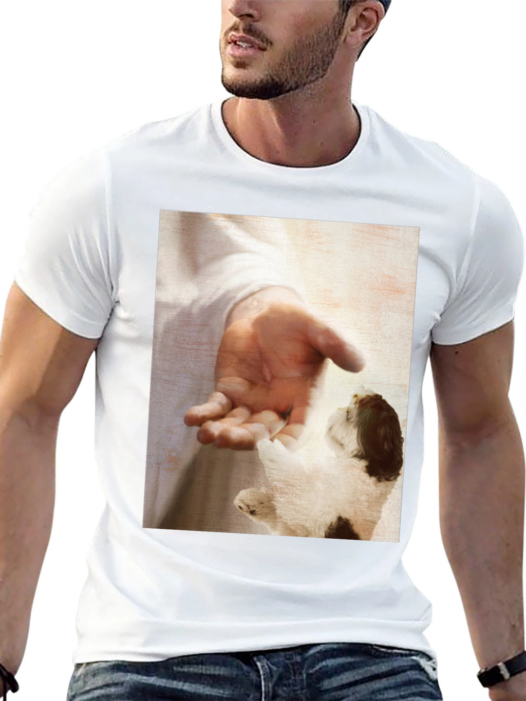 Touching Moment Graphic T-Shirt