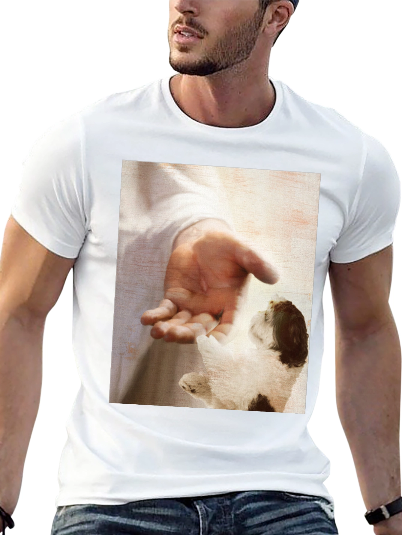 Touching Moment Graphic T-Shirt