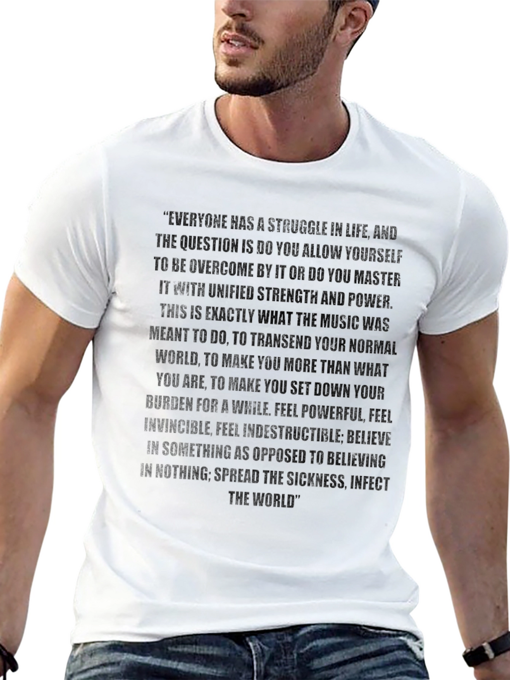 Inspirational Quote T-Shirt - Strength & Power