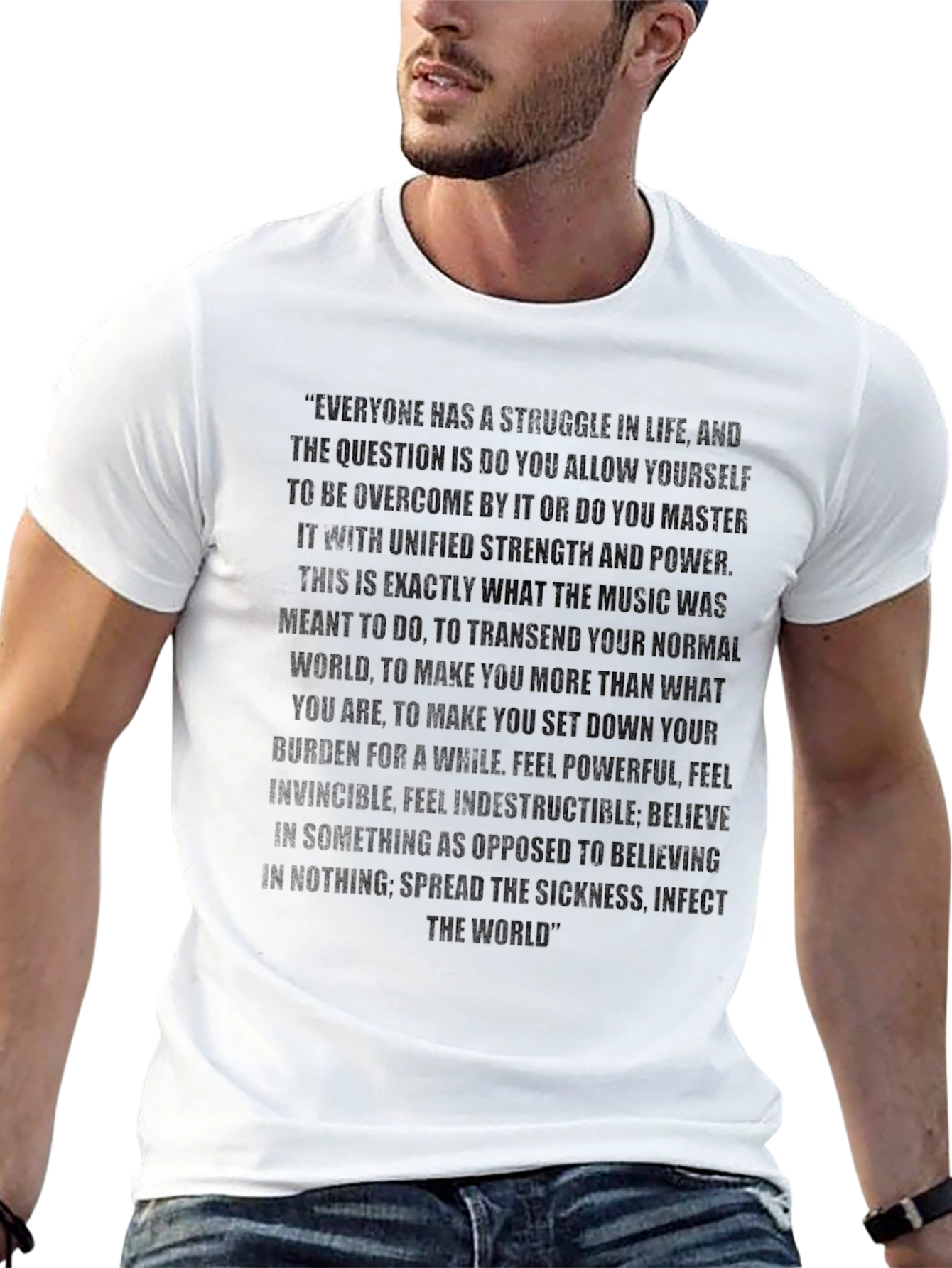 Inspirational Quote T-Shirt - Strength & Power