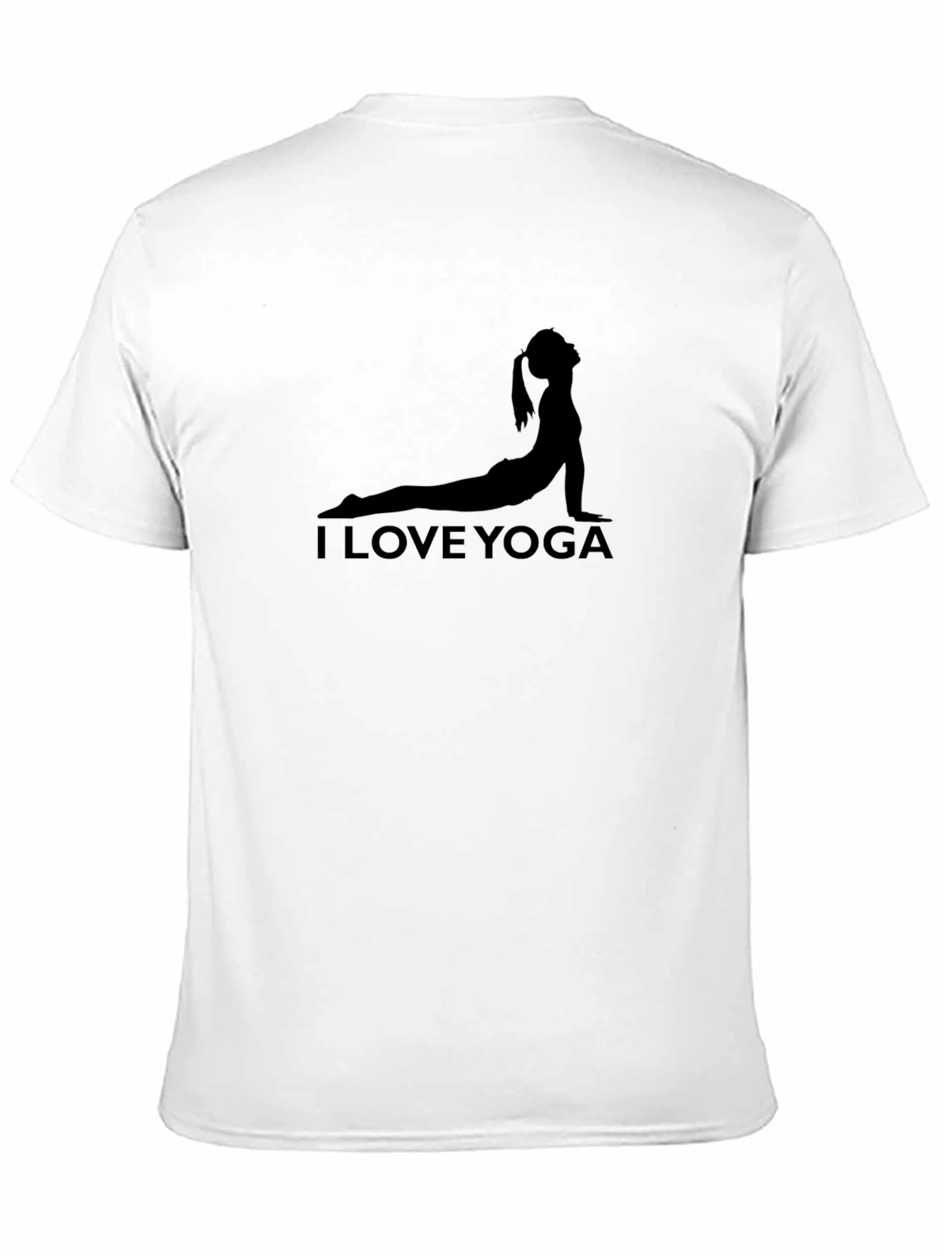 I Love Yoga Graphic T-Shirt - Black