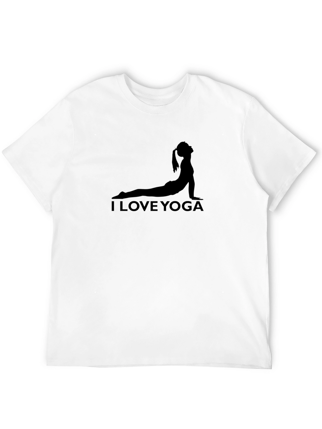 I Love Yoga Graphic T-Shirt - Black