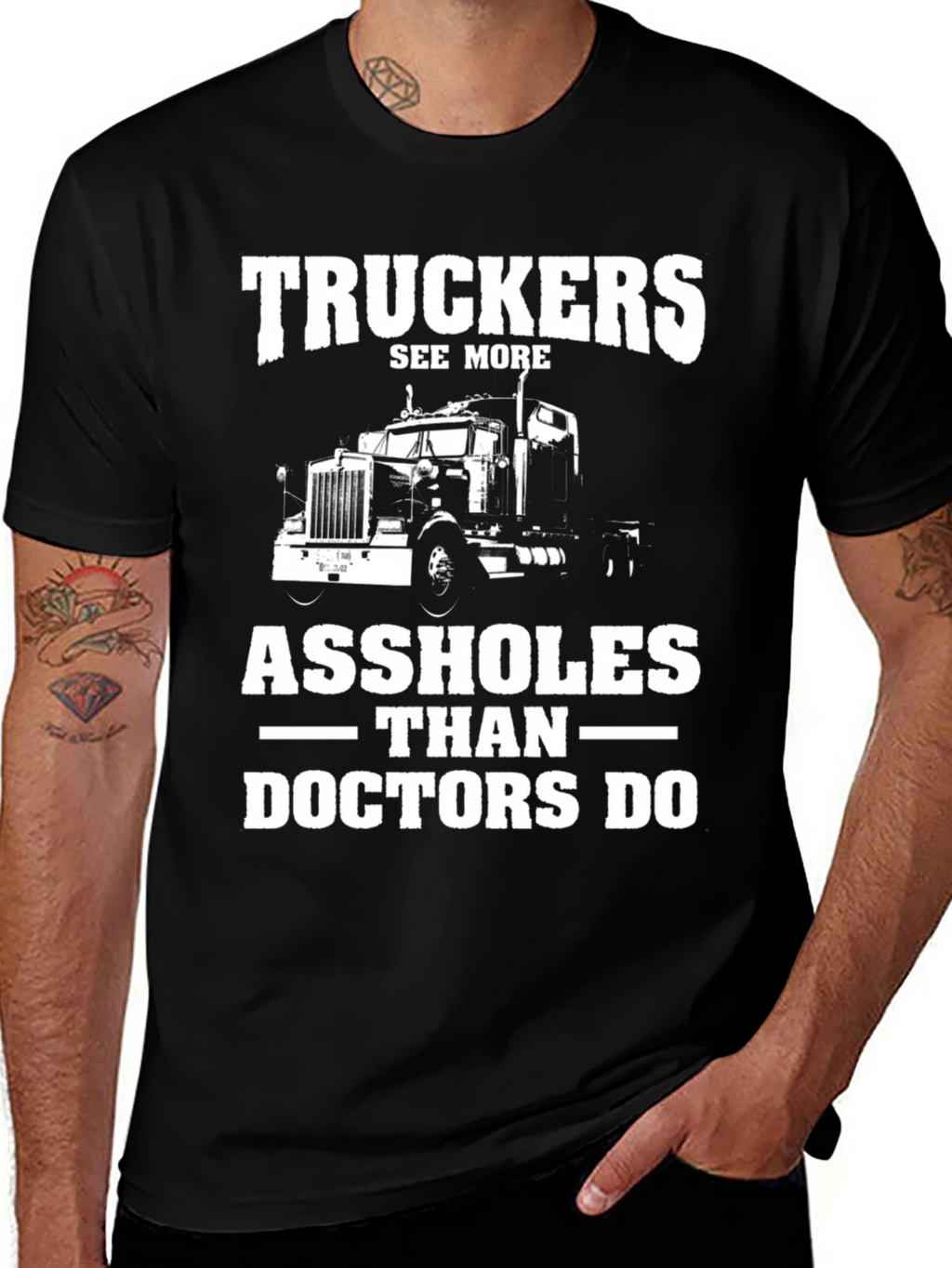 Truckers See More Funny Graphic Tee