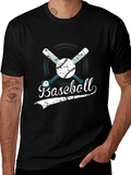 Baseball Graphic Tee - Distressed Design