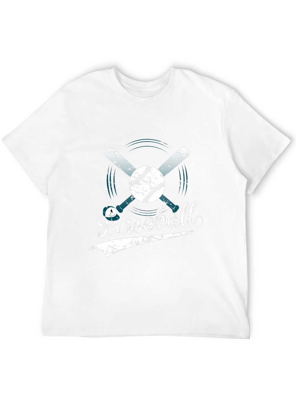 Baseball Graphic Tee - Distressed Design