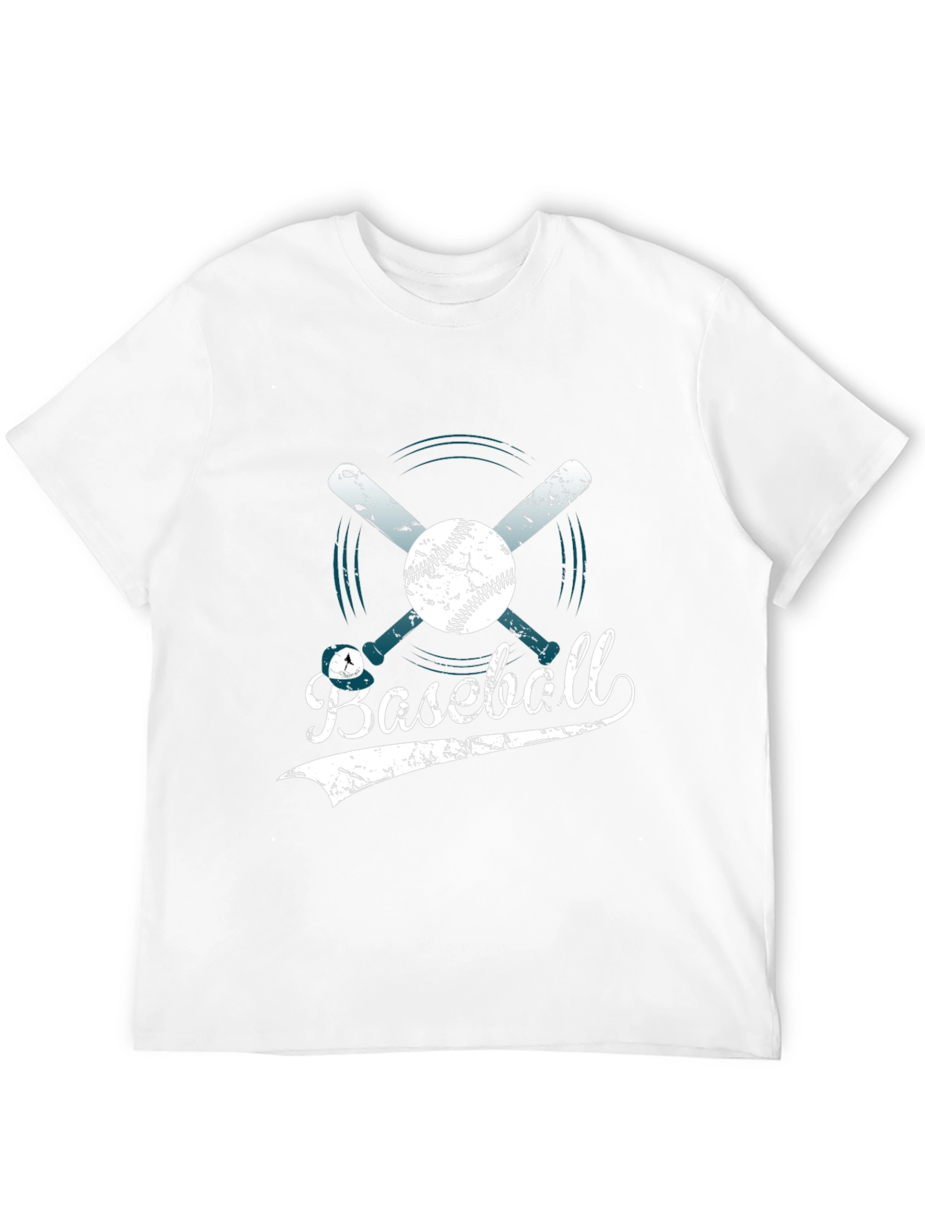 Baseball Graphic Tee - Distressed Design