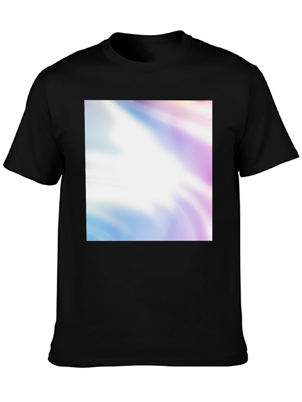Abstract Design Black Tee