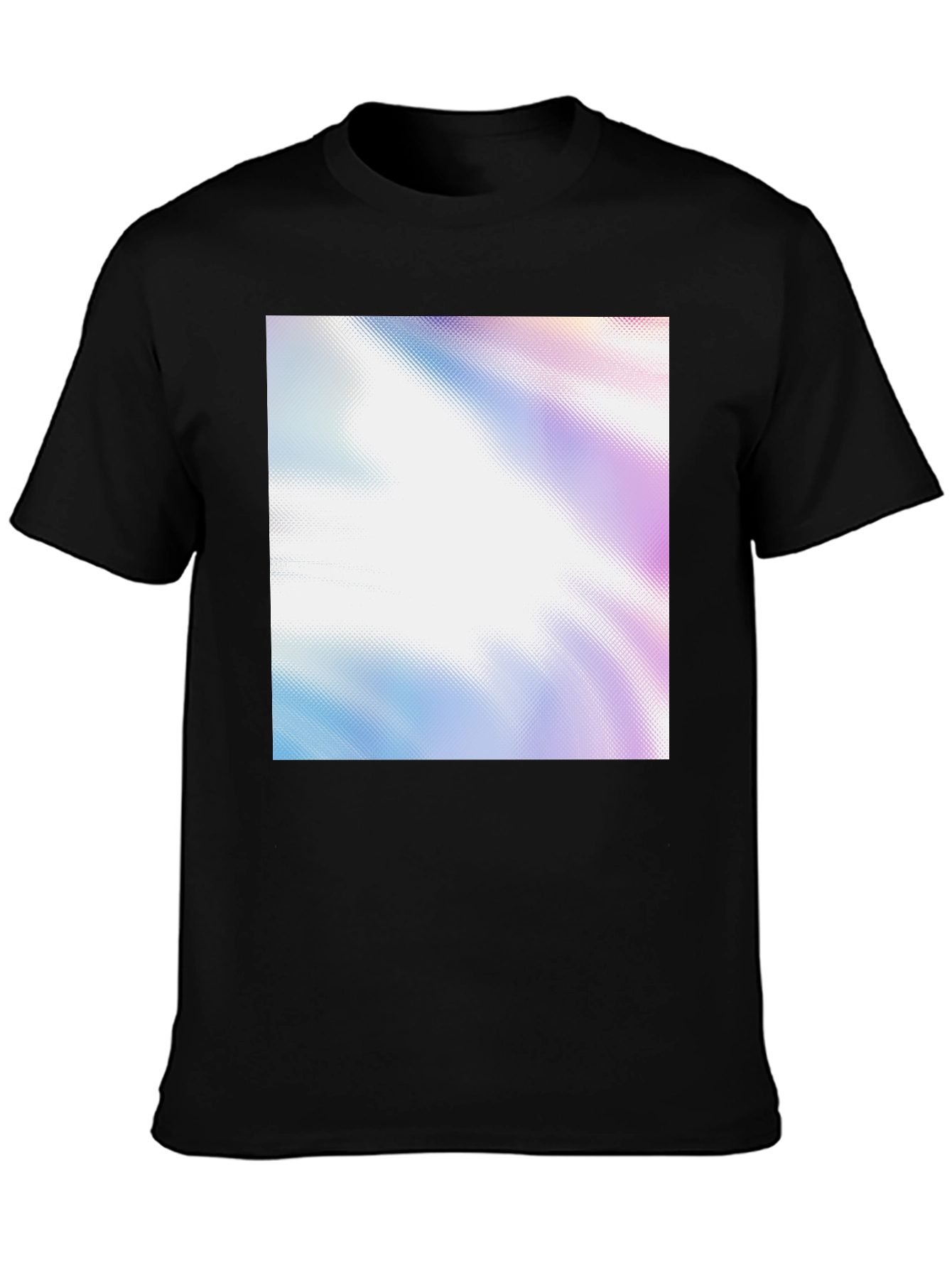 Abstract Design Black Tee