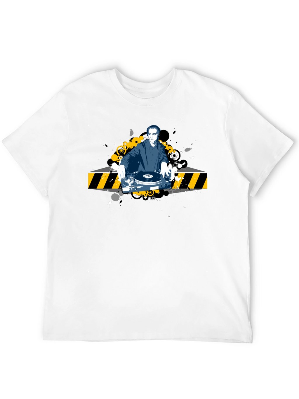 DJ Graphic Tee - Black Cotton T-Shirt