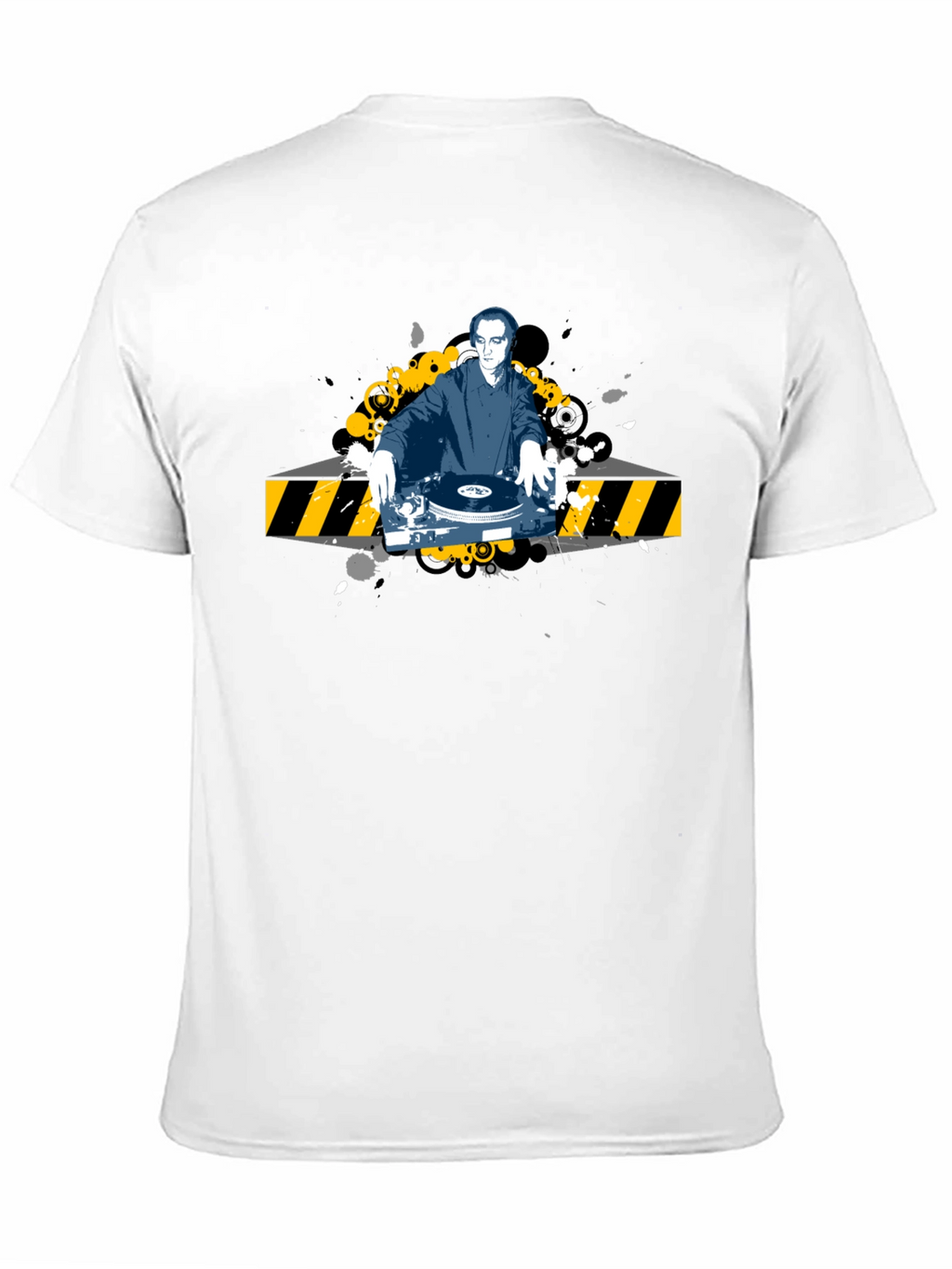 DJ Graphic Tee - Black Cotton T-Shirt
