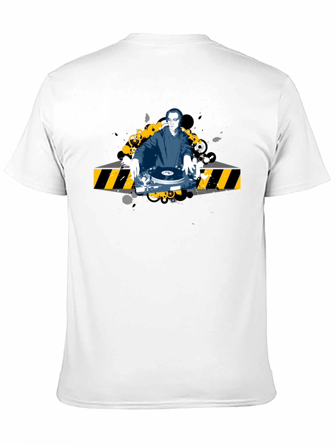DJ Graphic Tee - Black Cotton T-Shirt