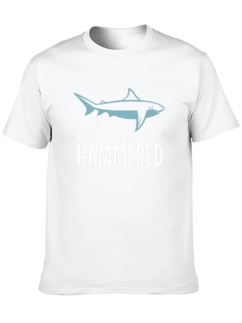 Lets Get Hammered Shark Graphic Tee - Black