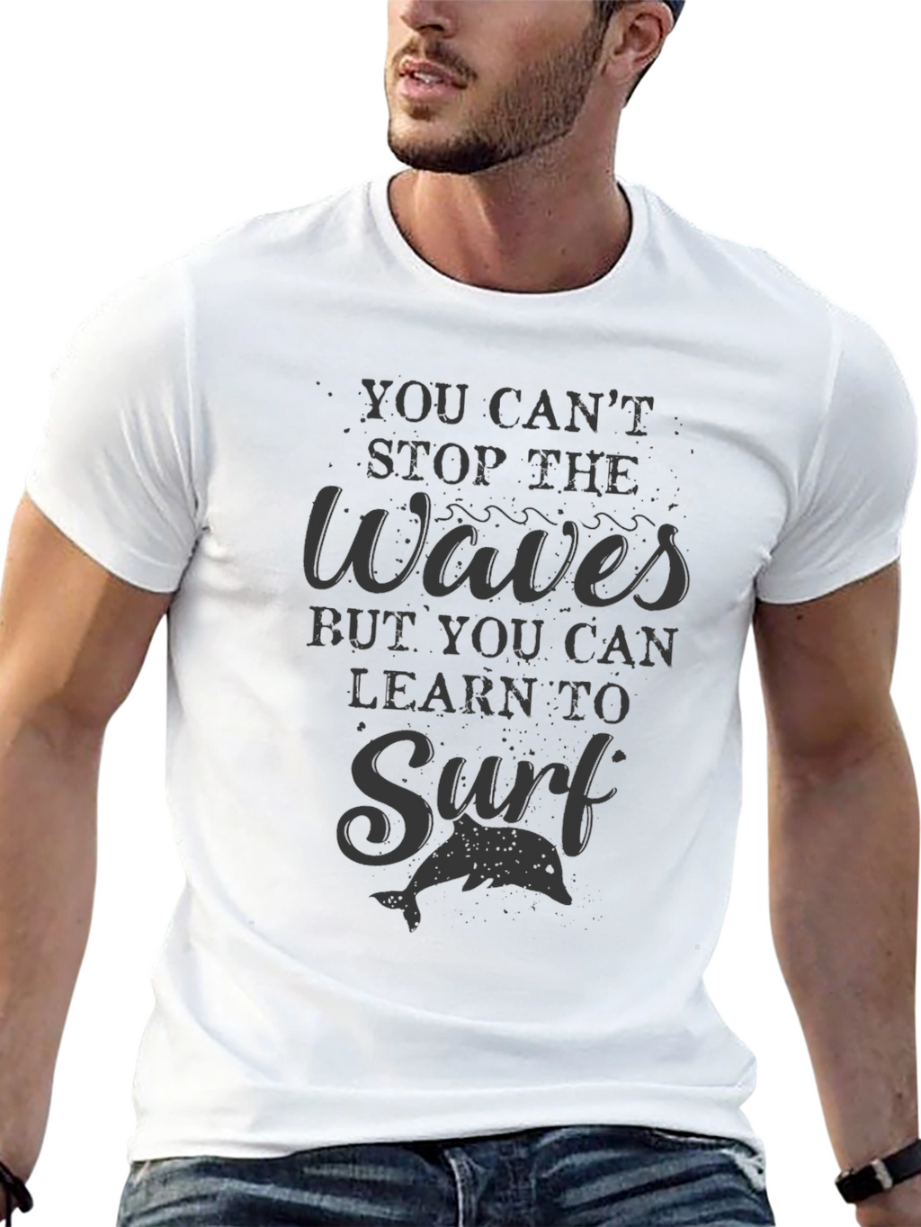 Surfs Up T-Shirt: Stop Waves Learn to Surf