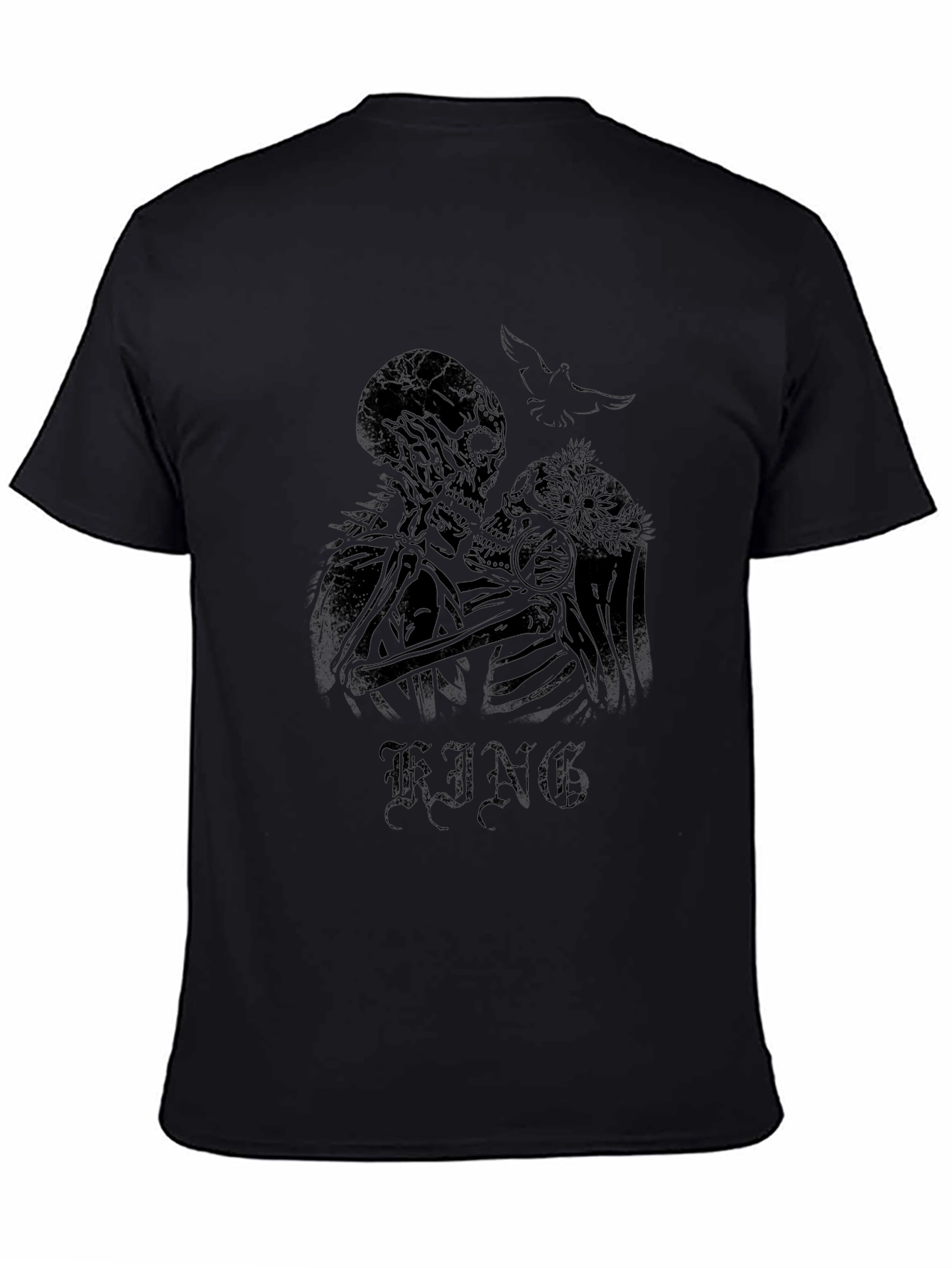 Skull Couple Graphic Tee - King T-Shirt