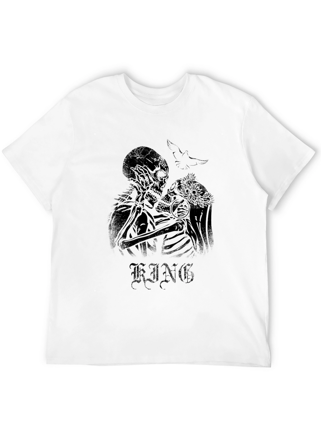 Skull Couple Graphic Tee - King T-Shirt