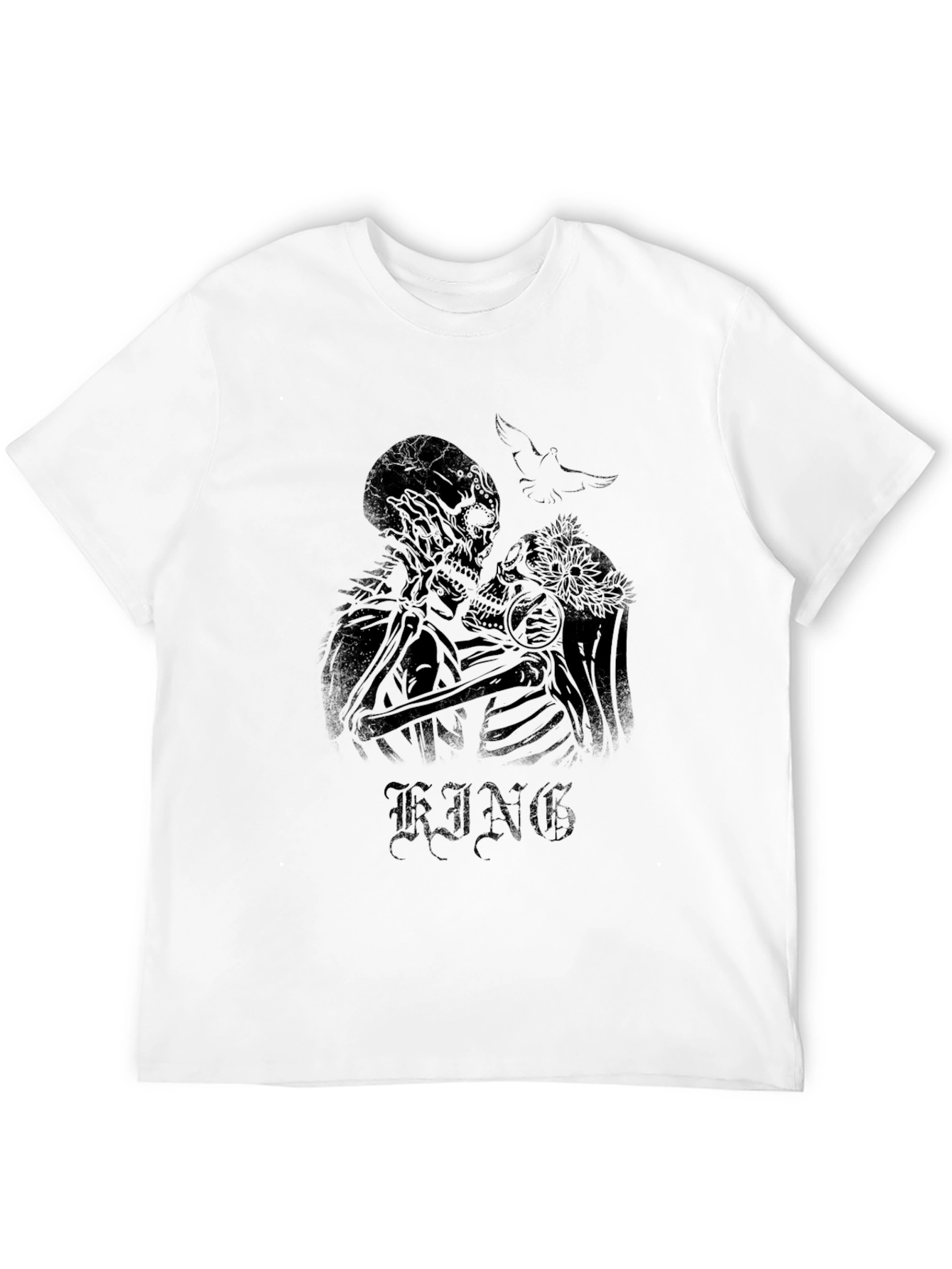 Skull Couple Graphic Tee - King T-Shirt